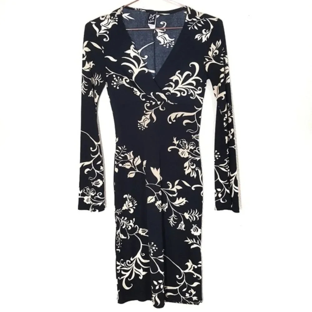 PS PERSEPTION | Long Sleeve Plunge Dress